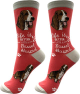 BASSET HOUND Dog Adult Unisex Socks By E&S Pets Choose Style