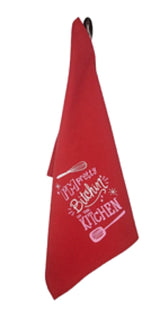 FUNATIC BRAND KITCHEN TEA TOWEL ‘I’M PRETTY BITCHIN’ IN THE KITCHEN’ - Novelty Socks for Less
