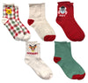 DISNEY Ladies WINNIE THE POOH 5 Pair Of CHRISTMAS Socks TIGGER, EYEORE - Novelty Socks And Slippers