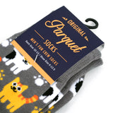 PARQUET Brand Men’s KITTEN Socks KITTENS ALL OVER - Novelty Socks And Slippers