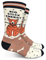 GROOVY THINGS Co. Brand Men’s BIG STICK ENERGY Socks - Novelty Socks And Slippers