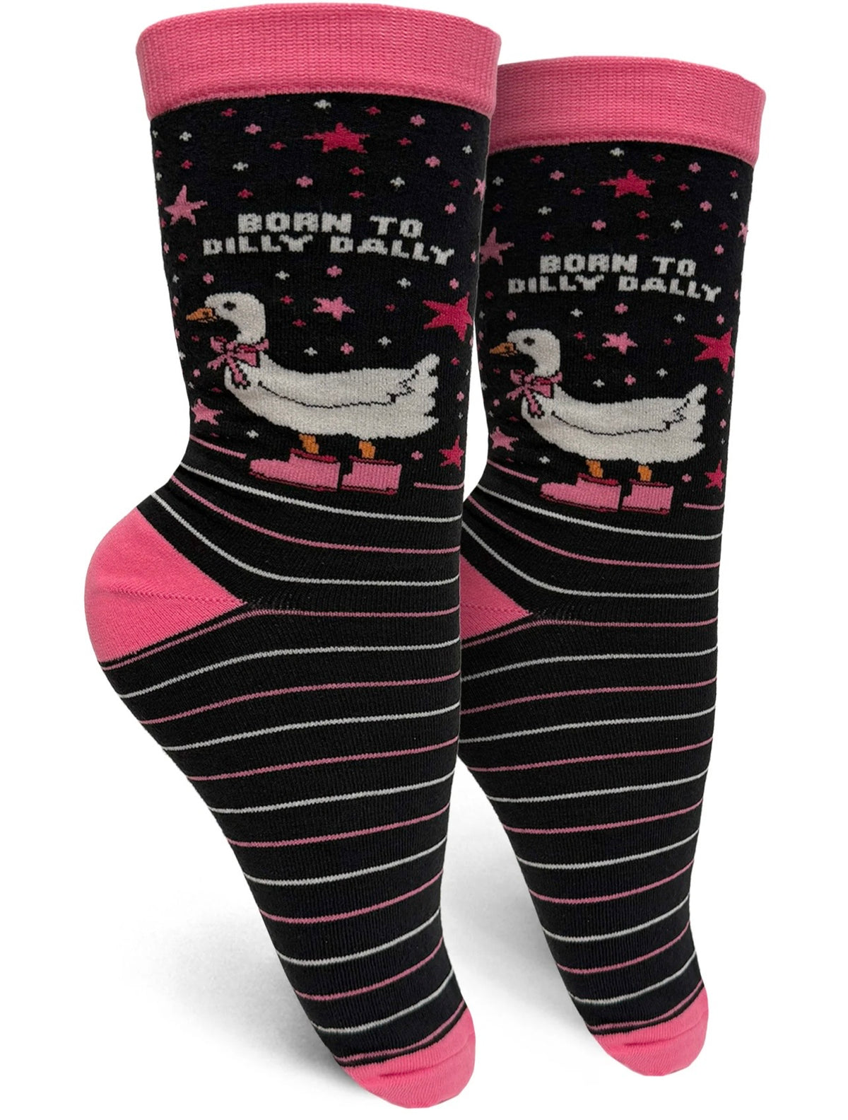 BORN TO DILLY DALLY Ladies Goose Socks GROOVY THINGS Brand