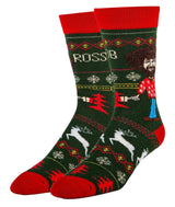 BOB ROSS Men’s CHRISTMAS SWEATER Socks OOOH YEAH Brand - Novelty Socks And Slippers