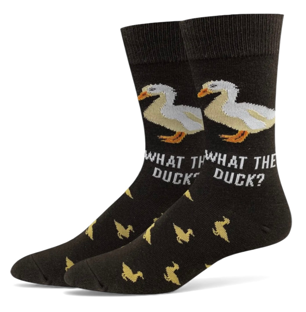 WHAT THE DUCK Men’s Socks Sock Harbor Brand - Novelty Socks And Slippers