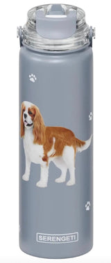Dog & Cat Stainless Steel 24 Oz. Water Bottle By E&S Pets (Choose Breed) - Novelty Socks And Slippers