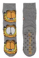GARFIELD Cat Ladies Gripper Bottom Cozy Warmer Slipper Socks - Novelty Socks And Slippers