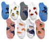 DISNEY LILO & STITCH Ladies 9 Pair Of Low Show Socks ‘KEEP IT PEACHY’ - Novelty Socks And Slippers