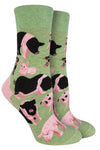 GOOD LUCK SOCK Brand Ladies PIGS ALL OVER Socks - Novelty Socks And Slippers