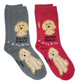 GOLDENDOODLE DOG Ladies 2 Pair Of Socks FOOZYS Brand