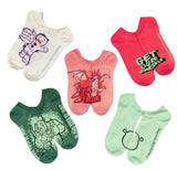 SHREK The Movie Ladies 5 Pair Of No Show Socks With DRAGON ‘FIERY FEMALE’ - Novelty Socks And Slippers