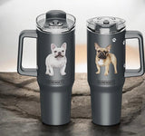 Dog & Cat Stainless Steel Ultimate 40 Oz. Tumbler Hot & Cold Travel Mug By E&S Pets (Choose Breed)