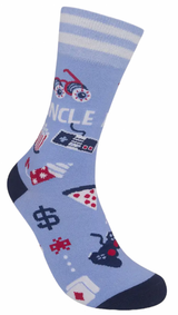 FUNATIC Brand Unisex FUNCLE Socks ‘FUN UNCLE’ - Novelty Socks And Slippers