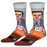 THE OFFICE TV Show Men's MICHAEL SCOTT 360 Socks ODD SOX Brand ‘WORLD’S BEST BOSS’ - Novelty Socks And Slippers