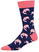 SOCKSMITH Brand Men’s AXOLOTL Socks - Novelty Socks And Slippers
