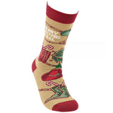 MERRY CHRISTMAS Y’ALL Adult Unisex Socks PRIMITIVES BY KATHY Brand - Novelty Socks And Slippers