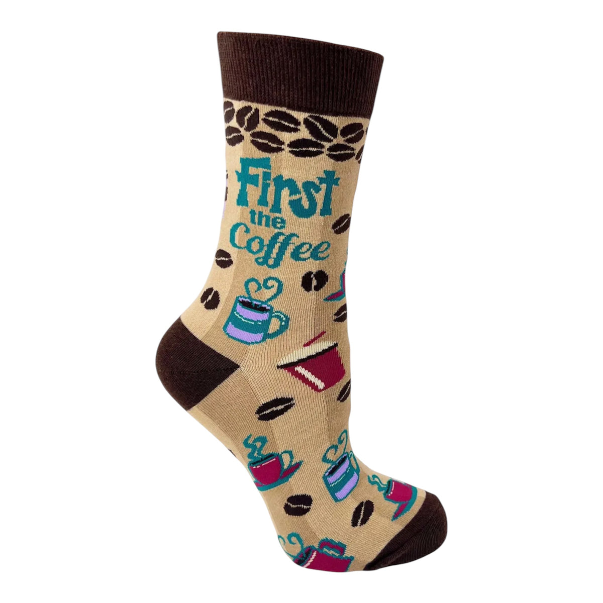 FIRST THE COFFEE THEN THE THINGS Ladies Socks FABDAZ Brand