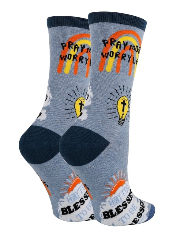 WAY TOO BLESSED TO BE STRESSED Ladies Socks OOOH YEAH Brand