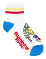 RAINBOW BRITE Ladies 2 Pair of Crew Socks MR. GLITTERS