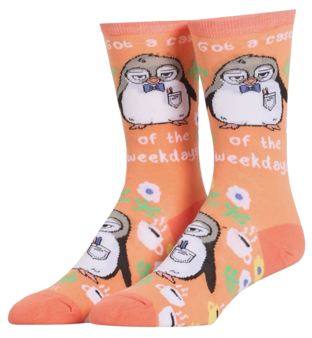 COOL SOCKS Brand Unisex GOT A CASE OF THE WEEKDAYS Socks Medium Feet - Novelty Socks And Slippers