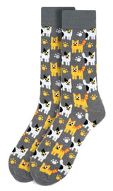 PARQUET Brand Men’s KITTEN Socks KITTENS ALL OVER - Novelty Socks And Slippers