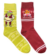 SHREK The Movie Men’s CHRISTMAS 2 Pair Of Socks ‘HAPPY HOLIDAYS’