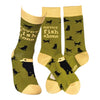 NEVER FISH ALONE Unisex Adult Dog Socks PRIMITIVES BY KATHY Brand