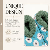 POODLE Dog Ladies Non-Slip Slippers COMFIES BRAND By E&S Pets
