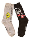 SPONGEBOB SQUAREPANTS Men’s 2 Pair Of Socks MR. KRABS & SPONGEBOB ‘THE KRUSTY KRAB’