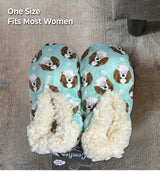 CAVALIER KING CHARLES Dog Ladies Non-Slip Slippers COMFIES BRAND By E&S Pets - Novelty Socks And Slippers