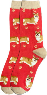 WELSH CORGI Dog Adult Unisex Socks By E&S Pets Choose Style