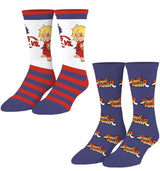 STREET FIGHTER UNISEX 2 PAIR OF SOCKS ODD SOX BRAND