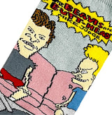 BEAVIS & BUTT-HEAD MEN’S COUCH SOCKS ODD SOX BRAND - Novelty Socks for Less