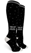 FRESH OUT OF FUCKS Ladies 15-20 mmHg Compression Socks GROOVY THINGS Brand - Novelty Socks And Slippers