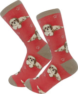 BEIGE SHIH TZU Dog Adult Unisex Socks By E&S Pets Choose Style