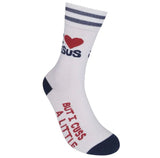 I LOVE JESUS BUT I CUSS A LITTLE Adult Unisex Socks FUNATIC Brand - Novelty Socks And Slippers