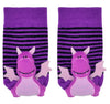 BOOGIE TOES Brand Unisex Baby PURPLE DRAGON Rattle Gripper Bottom Socks By Piero Liventi - Novelty Socks And Slippers