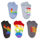DISNEY LILO & STITCH Ladies PRIDE 5 Pair Of No Show Socks 'OHANA MEANS FAMILY' (CHOOSE STYLE) - Novelty Socks And Slippers