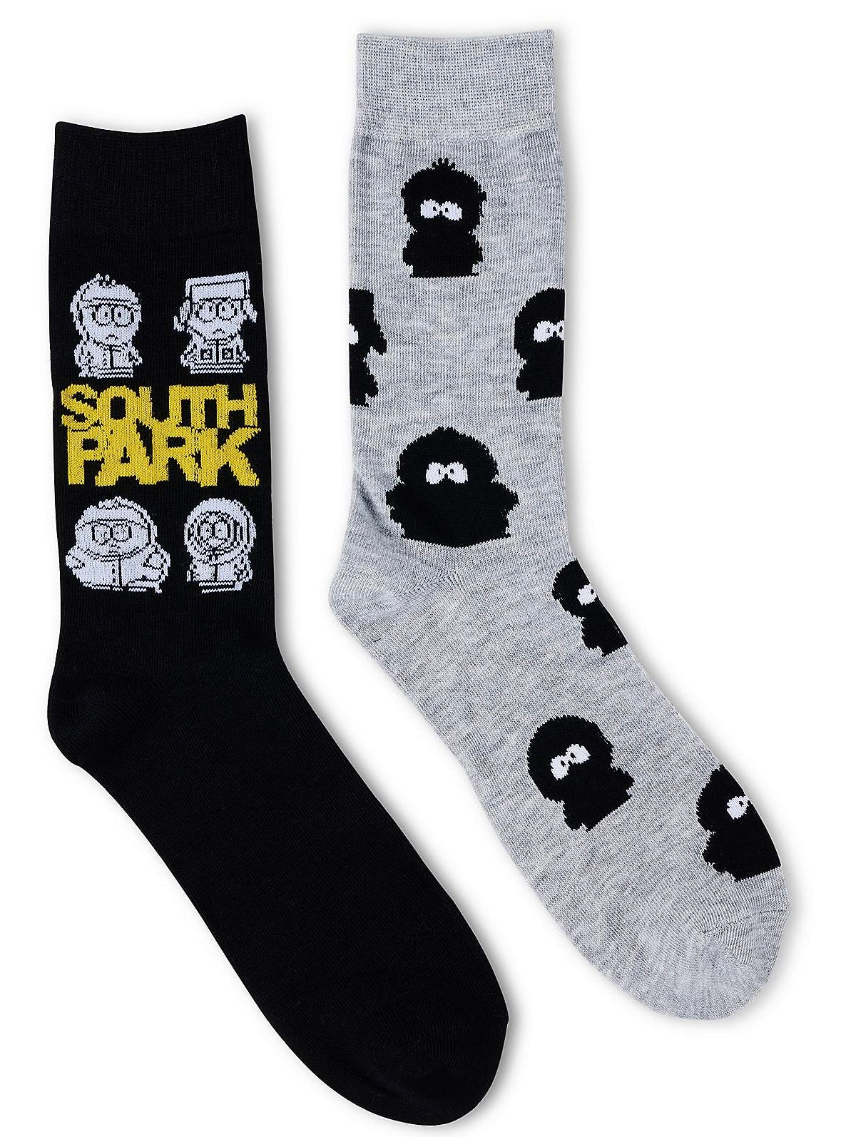 SOUTH PARK Men’s 2 Pair Of Socks Kyle, Eric, Stan, Kenny - Novelty Socks And Slippers