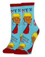 PRESIDENT DONALD TRUMP Ladies Socks ‘I HAVE THE BEST WORDS’ OOOH YEAH Brand