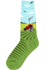 RED FARM TRACTOR Men’s Socks FOOT TRAFFIC Brand