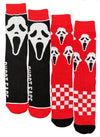 GHOSTFACE Men’s 2 Pair Of Halloween Socks BIOWORLD Brand - Novelty Socks And Slippers