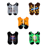 TOOTSIE CANDY Ladies 5 Pair Of No Show Socks CANDY CORN, DOTS, JUNIOR MINTS - Novelty Socks And Slippers