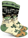 GROOVY THINGS CO. Men’s FUCK ALL Y’ALL Socks - Novelty Socks And Slippers