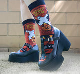 GROOVY THINGS Brand Ladies THIS BITCH LOVES SPOOKY SEASON Halloween Socks - Novelty Socks And Slippers