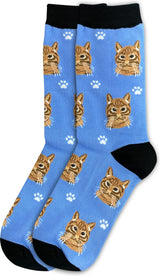 ORANGE TABBY Cat Adult Unisex Socks By E&S Pets Choose Style