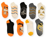 PEANUTS Ladies HALLOWEEN 9 Pair Of Low Show Socks With PIG-PEN, CHARLIE BROWN - Novelty Socks And Slippers