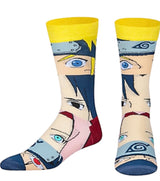 NARUTO Men’s FACES MASH UP Socks ODD SOX Brand - Novelty Socks for Less