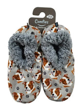 PIT BULL DOG Ladies NON-SKID SLIPPERS COMFIES BRAND - Novelty Socks And Slippers