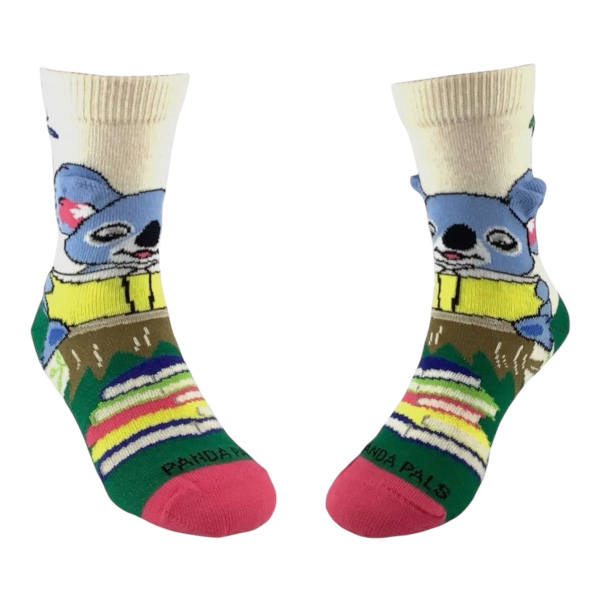KOALA BEAR READING Unisex Kids Socks Kids Age 3-5 Shoe Size 7-12 SOCK PANDA Brand - Novelty Socks And Slippers