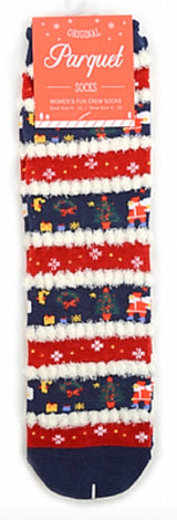 CHRISTMAS Ladies Crew Socks PARQUET BRAND (Choose Style)